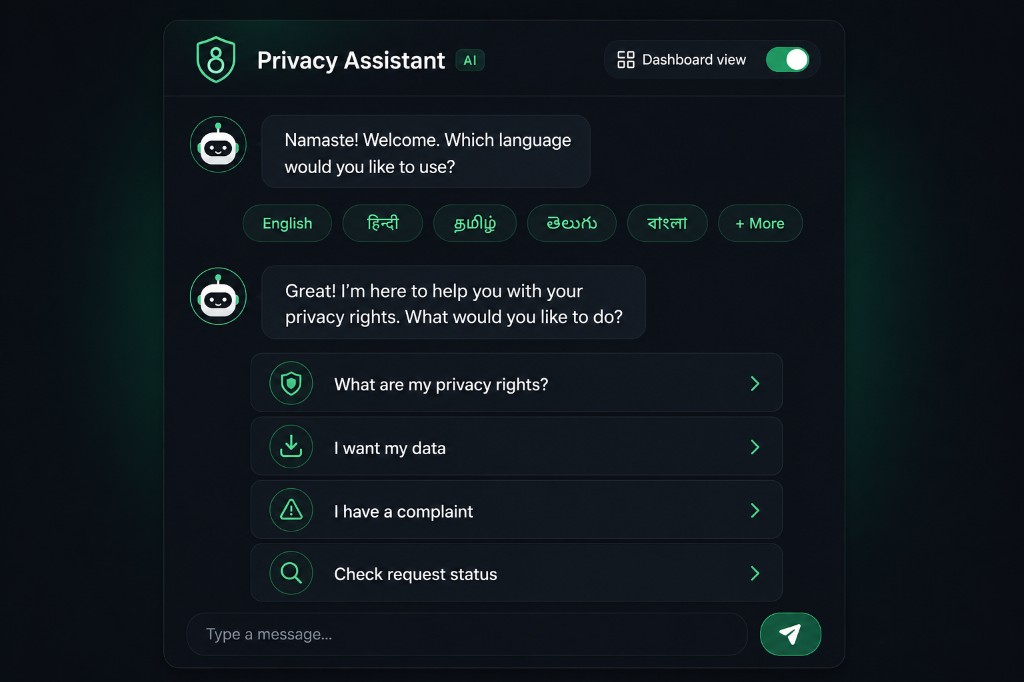 Privacy Assistant welcome